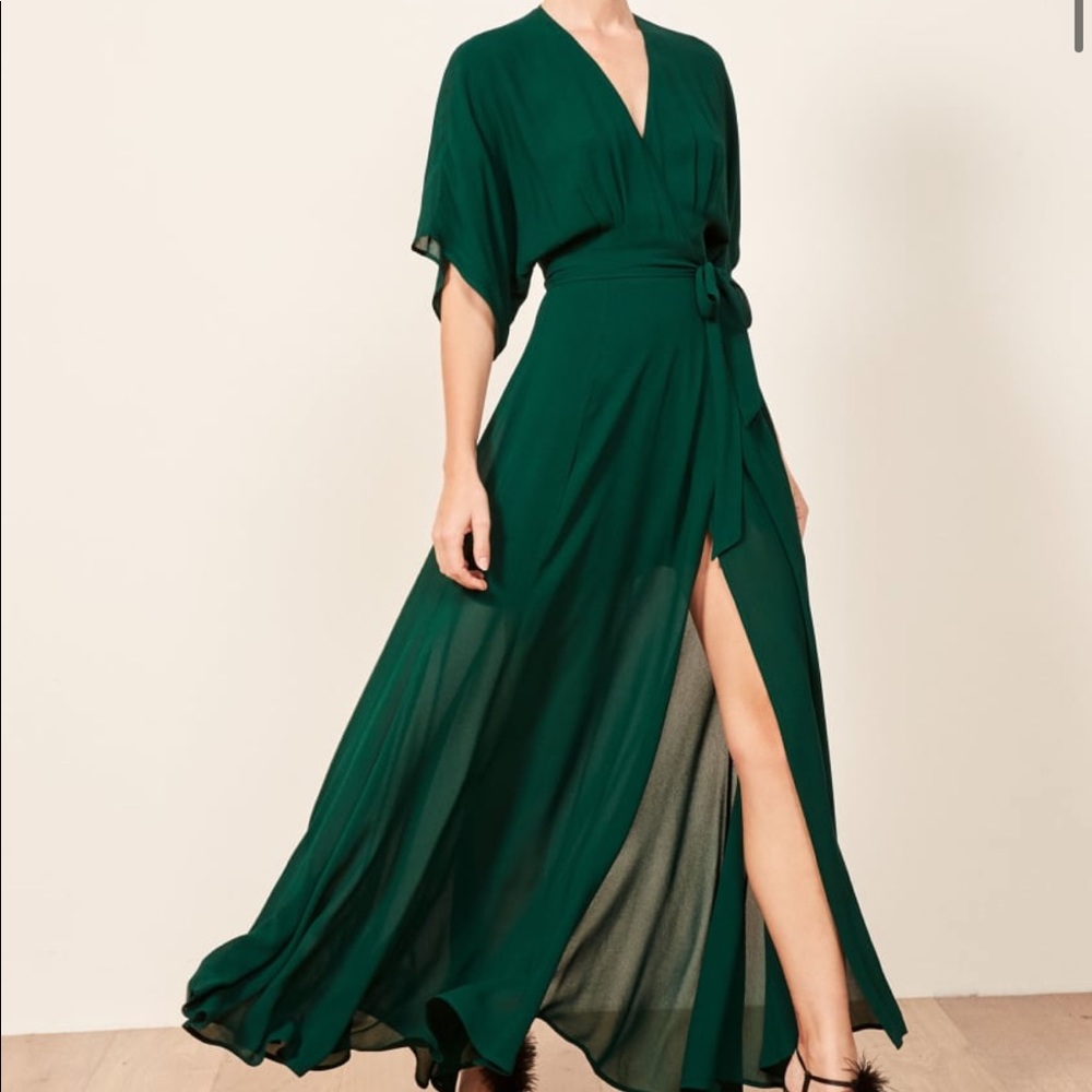 Reformation Emerald Winslow Dress